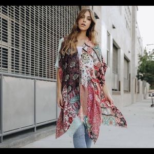 Boho Floral Patchwork Kimono